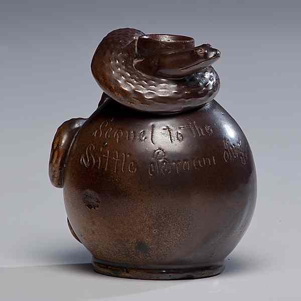 Appraisal: Anna Pottery Snake Jug American ca - s an Anna