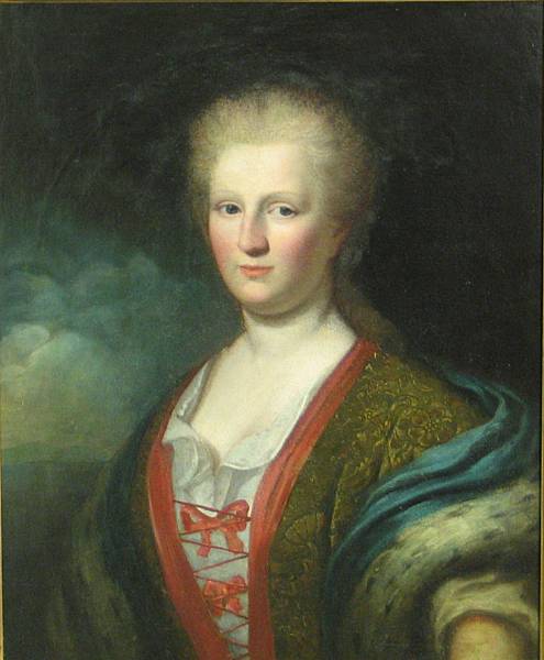 Appraisal: German School A portrait of a lady half-length oil on