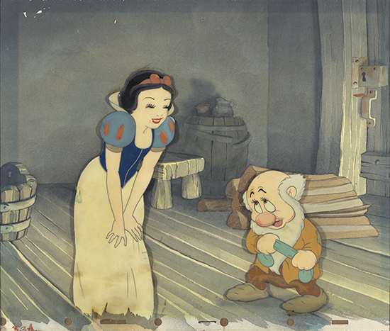 Appraisal: WALT DISNEY STUDIOS Snow White and Bashful Original production cel