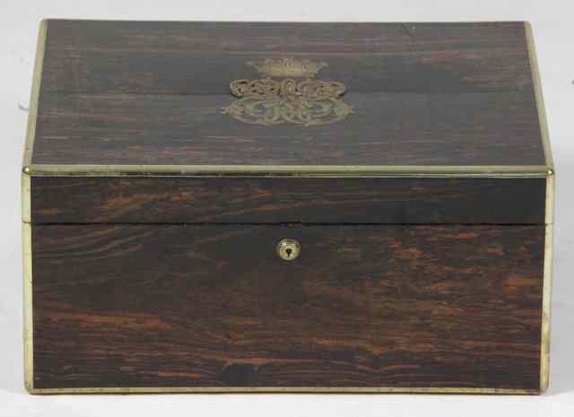 Appraisal: A th Century coromandel dressing case the interior gutted the