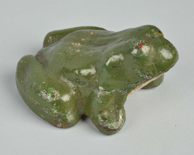 Appraisal: Cast Iron Frog Doorstop Depicts full-figure solid casting frog ready