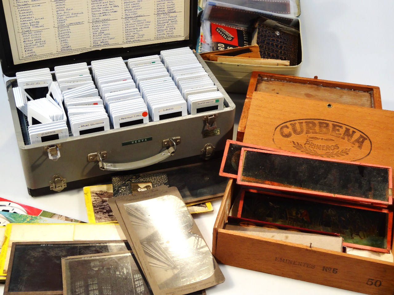 Appraisal: Various photographic and other negatives a quantity of early Magic