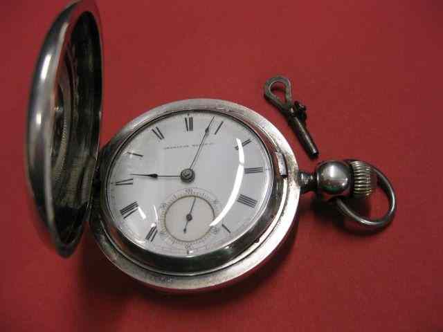 Appraisal: Waltham Pocketwatch Cresent Street model jewel open face railroad dial