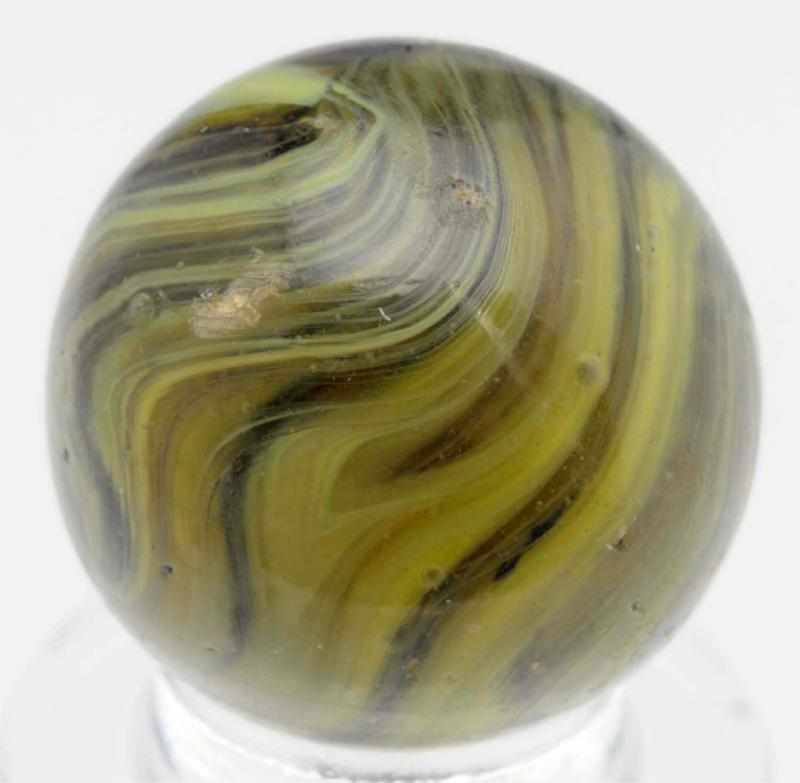 Appraisal: Christensen Agate Submarine Marble Clear base with tan cream colored