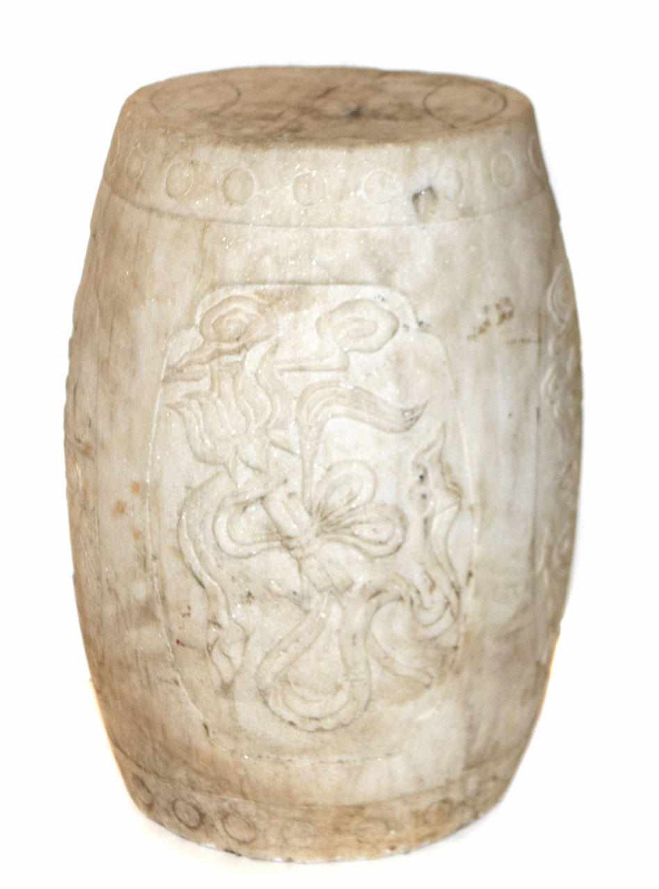 Appraisal: A Chinese carved marble garden seat height in diameter in