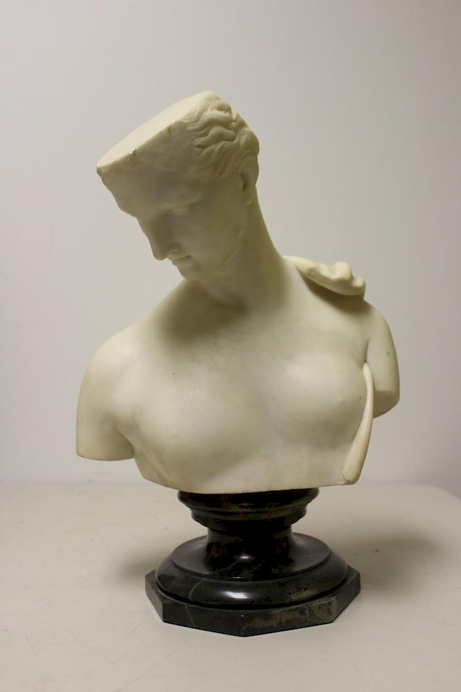 Appraisal: BARZANTI Pietro Signed Marble Bust Signed on the base Pietro