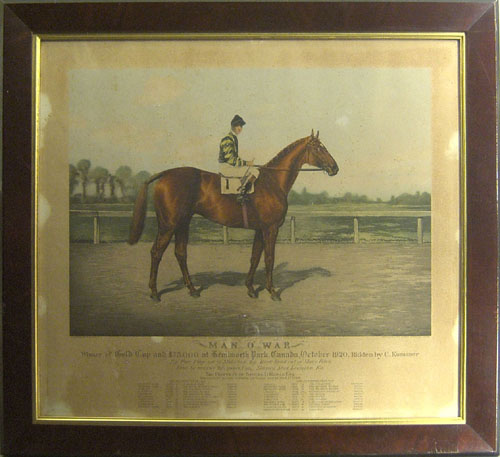 Appraisal: After F B Voss lithograph horse portrait x together with