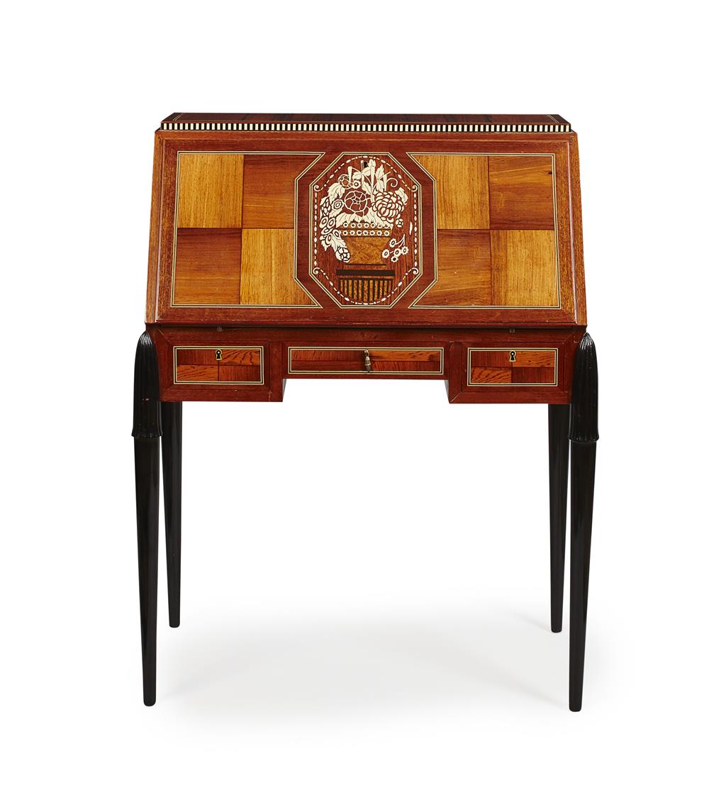 Appraisal: MANNER OF MILE-JACQUES RUHLMANN FRENCH ART DECO HARDWOOD AND INLAID