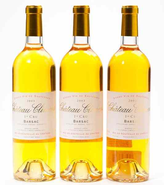 Appraisal: Chateau ClimensSauternes bottles into neckAcquired from the climate-controlled storage of