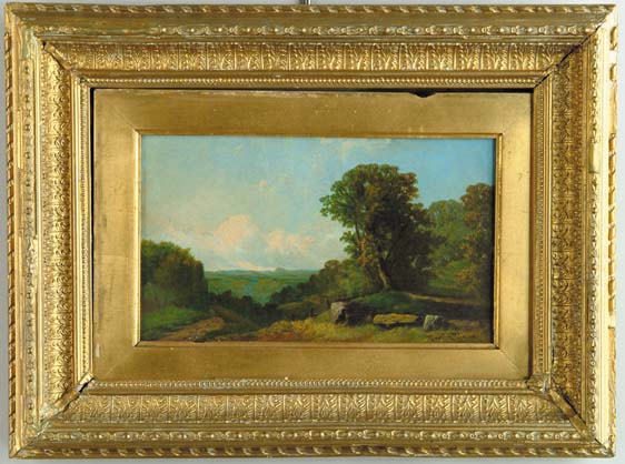 Appraisal: SAMUEL COLMAN American - PANORAMIC LANDSCAPE Fine oil on board