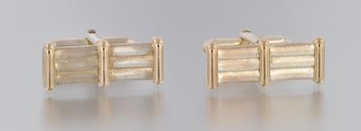 Appraisal: Tiffany Co K Sterling Silver Cufflinks Marked Tiffany sterling silver