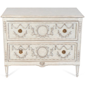 Appraisal: A Louis XVI Style Painted Commode TH CENTURY Height x