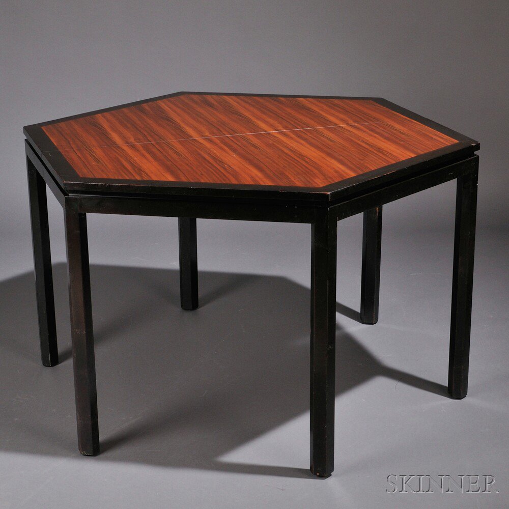 Appraisal: Edward Wormley for Dunbar Dining Table Rosewood veneers Berne Indiana