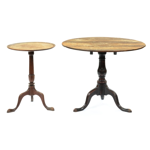 Appraisal: A George III mahogany tripod table with dished top cm