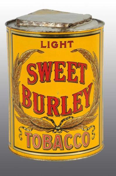 Appraisal: Sweet Burley Tobacco Counter Tin Description Manufactured by Spaulding and