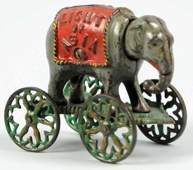 Appraisal: Cast Iron Light of Asia Mechanical Bank Beautiful original condition