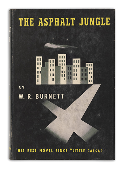 Appraisal: BURNETT W R The Asphalt Jungle vo patterned boards edges