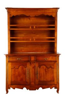 Appraisal: French Provincial Style Stained Oak Hutch French late th century