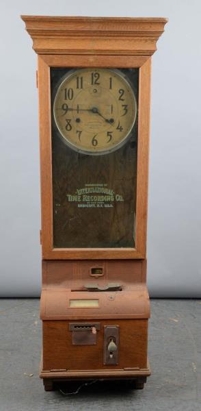 Appraisal: International Time Recording Clock Punch Clock Tall wall or counter