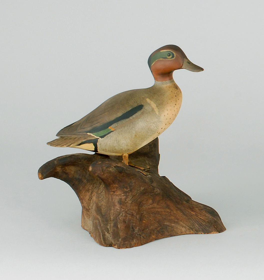 Appraisal: MINIATURE GREEN-WINGED TEAL DRAKE Mid- th CenturyBy Wendell Gilley of