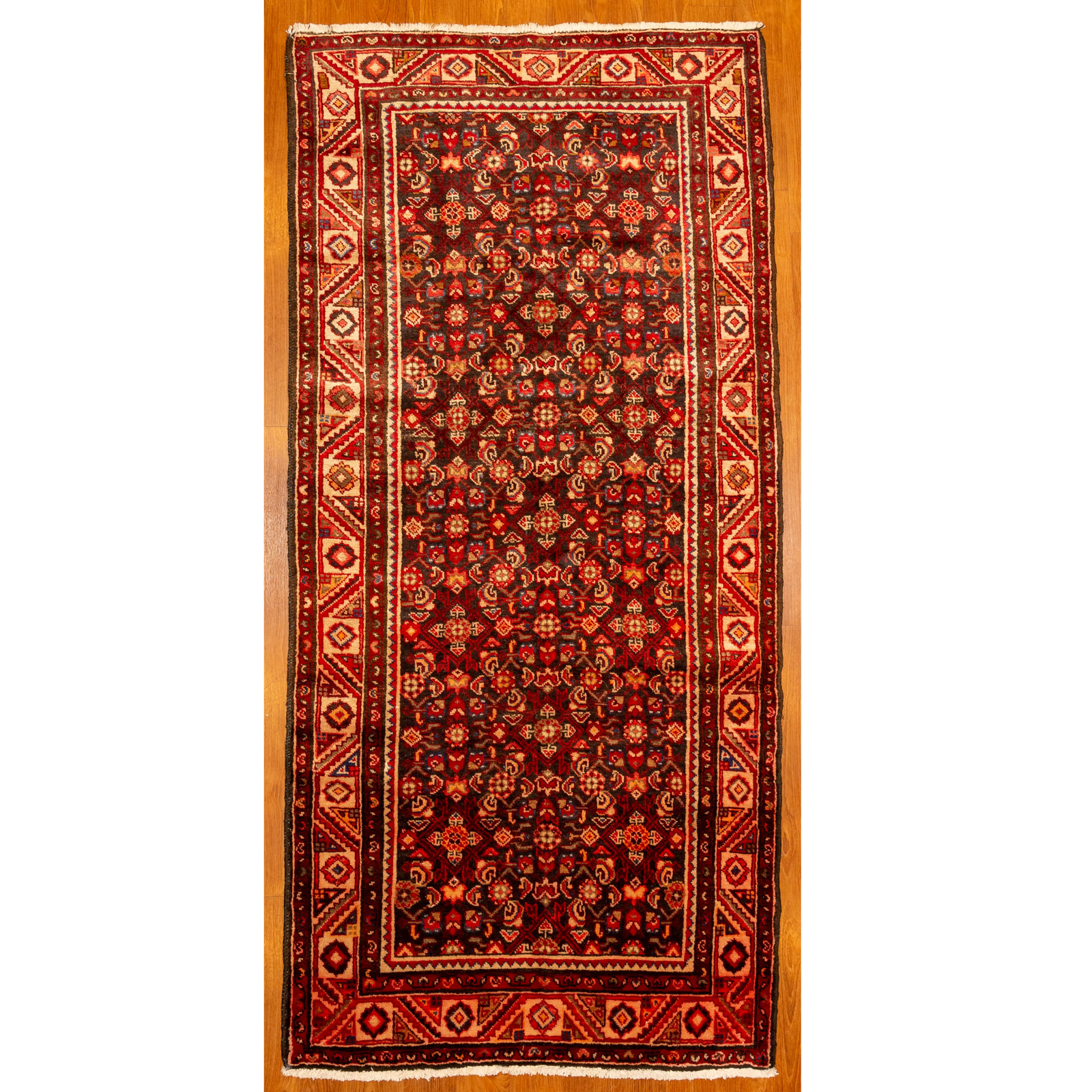 Appraisal: HAMADAN RUG PERSIA X Fourth quarter- th century hand-knotted wool