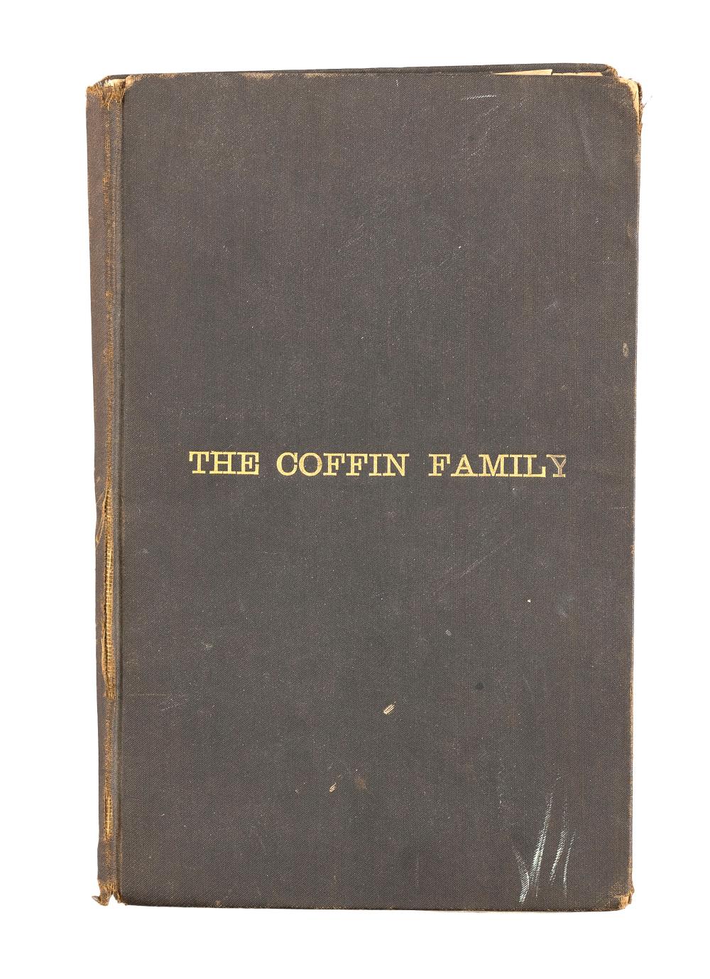 Appraisal: BOOK ON THE COFFIN FAMILY OF NANTUCKETBOOK ON THE COFFIN