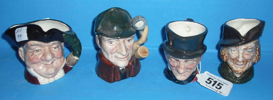 Appraisal: Royal Doulton miniature Character jugs Mine Host D The Sleuth