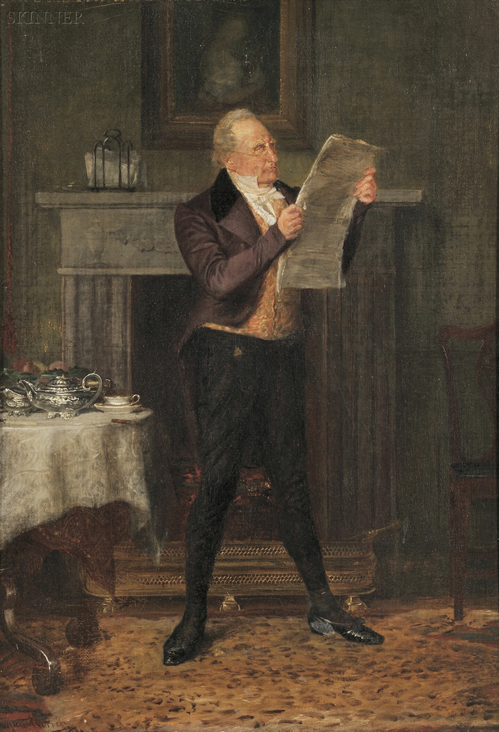 Appraisal: George Jarvis British fl - Sir George Harvey Reading The