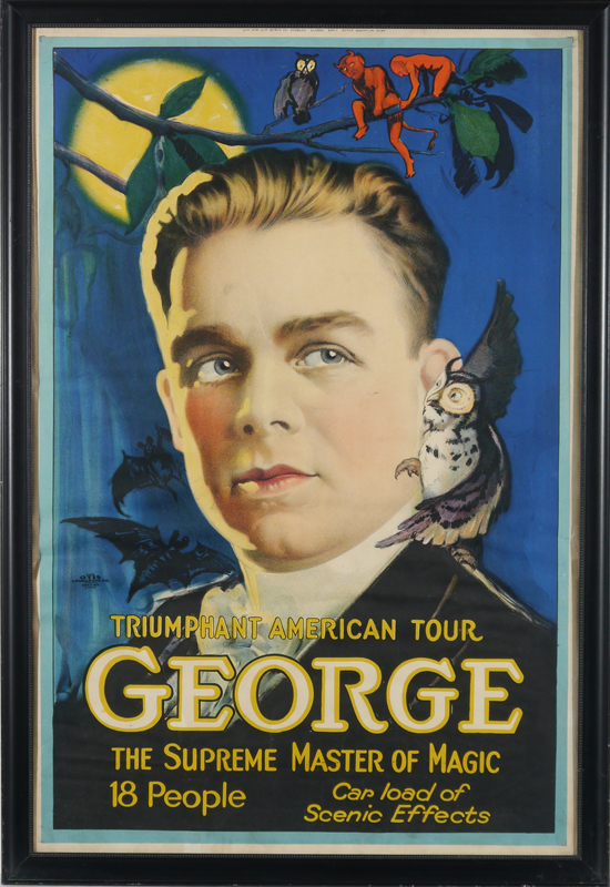 Appraisal: GEORGE THE SUPREME MASTER OF MAGIC POSTER Produced for the