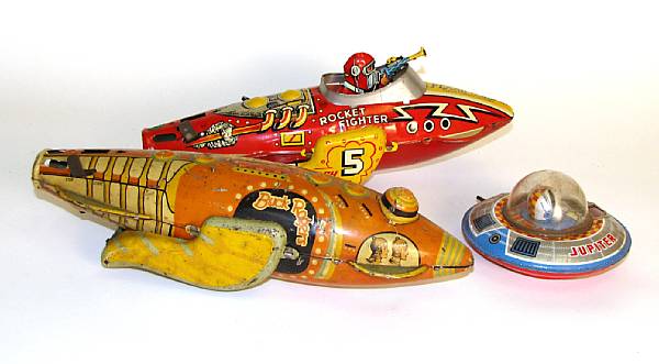 Appraisal: Space Adventurers Lot includes important Art Deco Buck Rogers Space