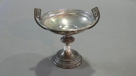 Appraisal: A twin-handled Austro-Hungarian silver tazza