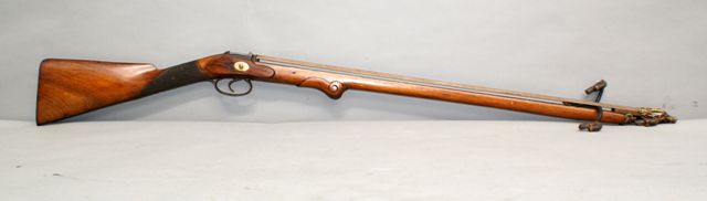 Appraisal: A European Rubber Band gun inch octagonal barrel fully stocked