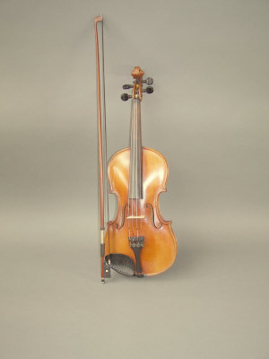 Appraisal: A Violin unlabelled two piece back cm with a nickel