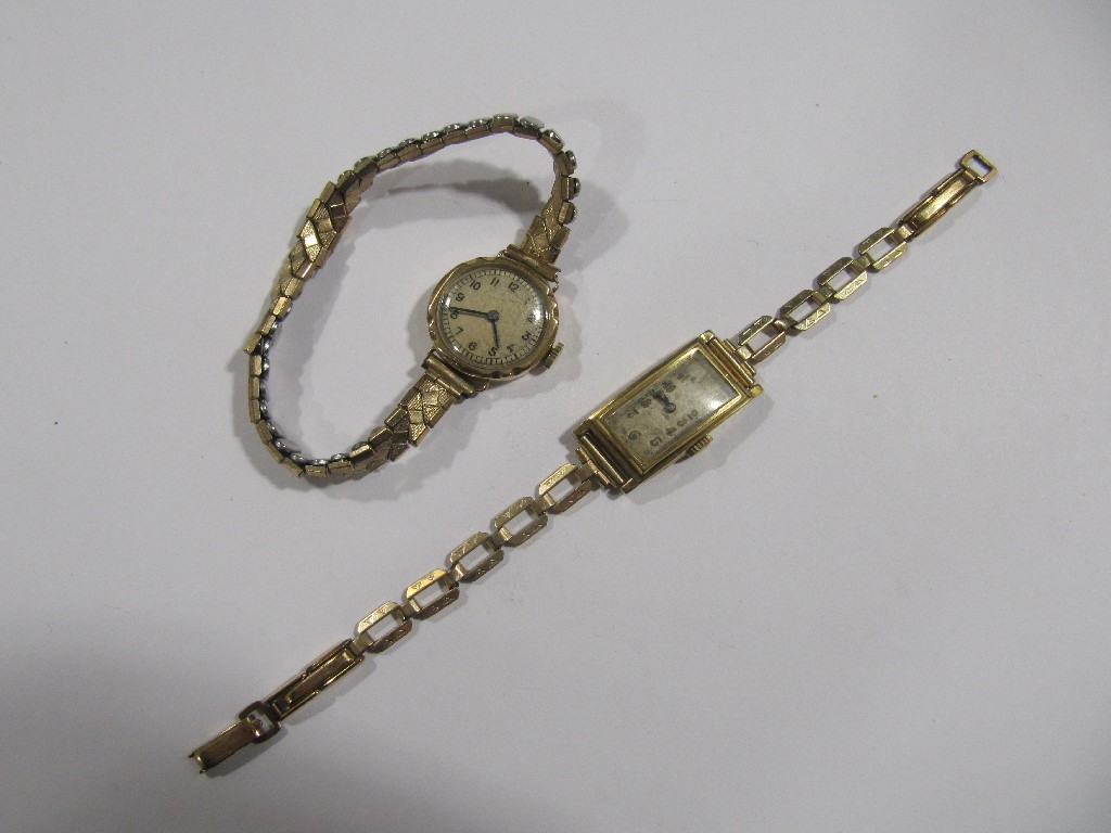 Appraisal: Lot comprising two early th century ladies watches to include