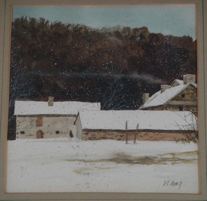 Appraisal: Dennis Minch American th c watercolr Wyeth Home Chadds Ford