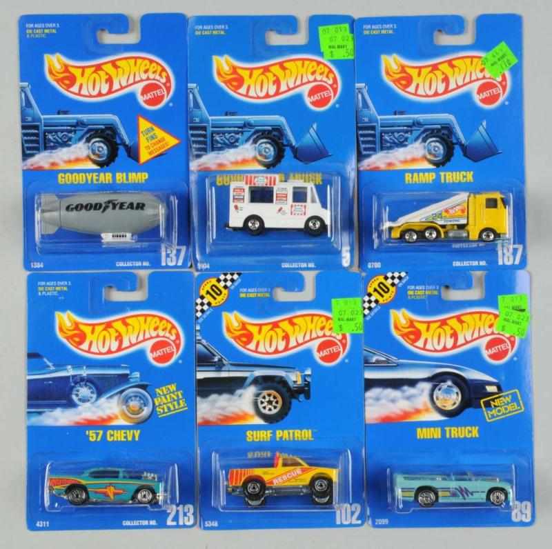 Appraisal: Lot of Mattel Hot Wheels Blue Card Vehicles Description Includes