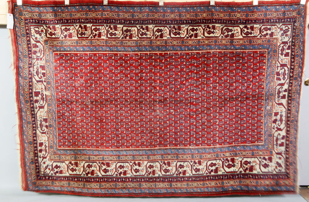 Appraisal: - Semi-Antique Saraband Rug Semi-antique Saraband rug ' x '