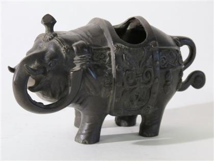 Appraisal: Chinese bronze elephant form censerming dynasty