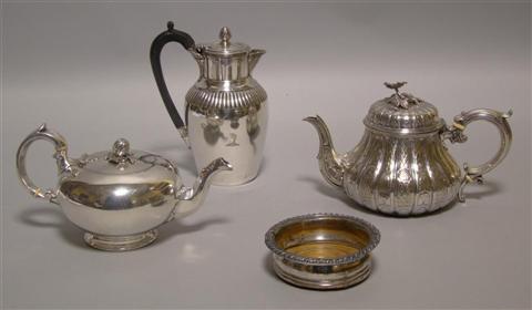 Appraisal: ELEGANT GROUP OF PLATED WARES Including an Elkington plate tea