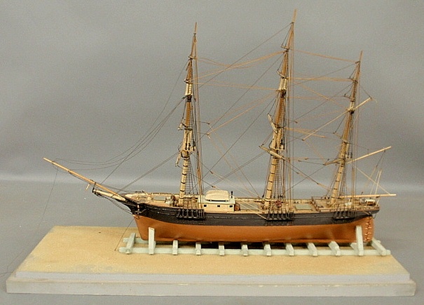 Appraisal: - Small wood ship model of the clipper ship Sovereign