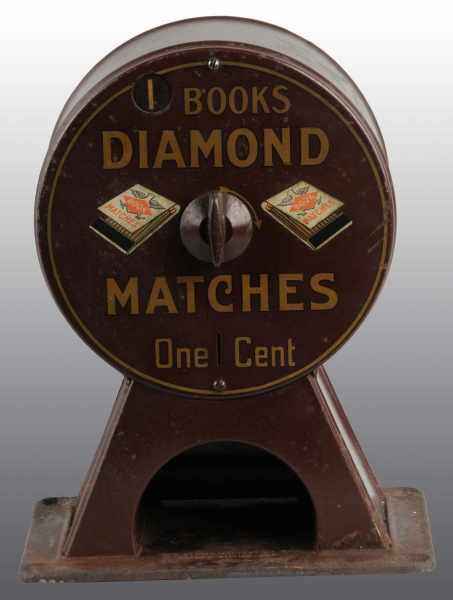 Appraisal: Books Diamond Matches -Cent Dispenser Description Working Appears to be