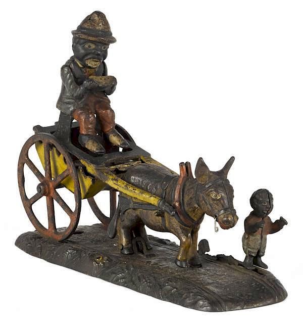 Appraisal: Cast iron Bad Accident mechanical bank manufac Cast iron Bad