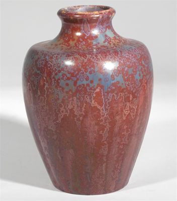 Appraisal: A Pierrefonds high-fired stoneware vase model no shouldered form covered