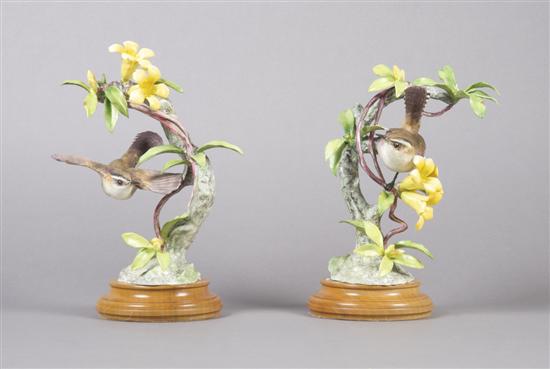 Appraisal: A Pair of Royal Worcester Dorothy Doughty Birds Bewicks Wren