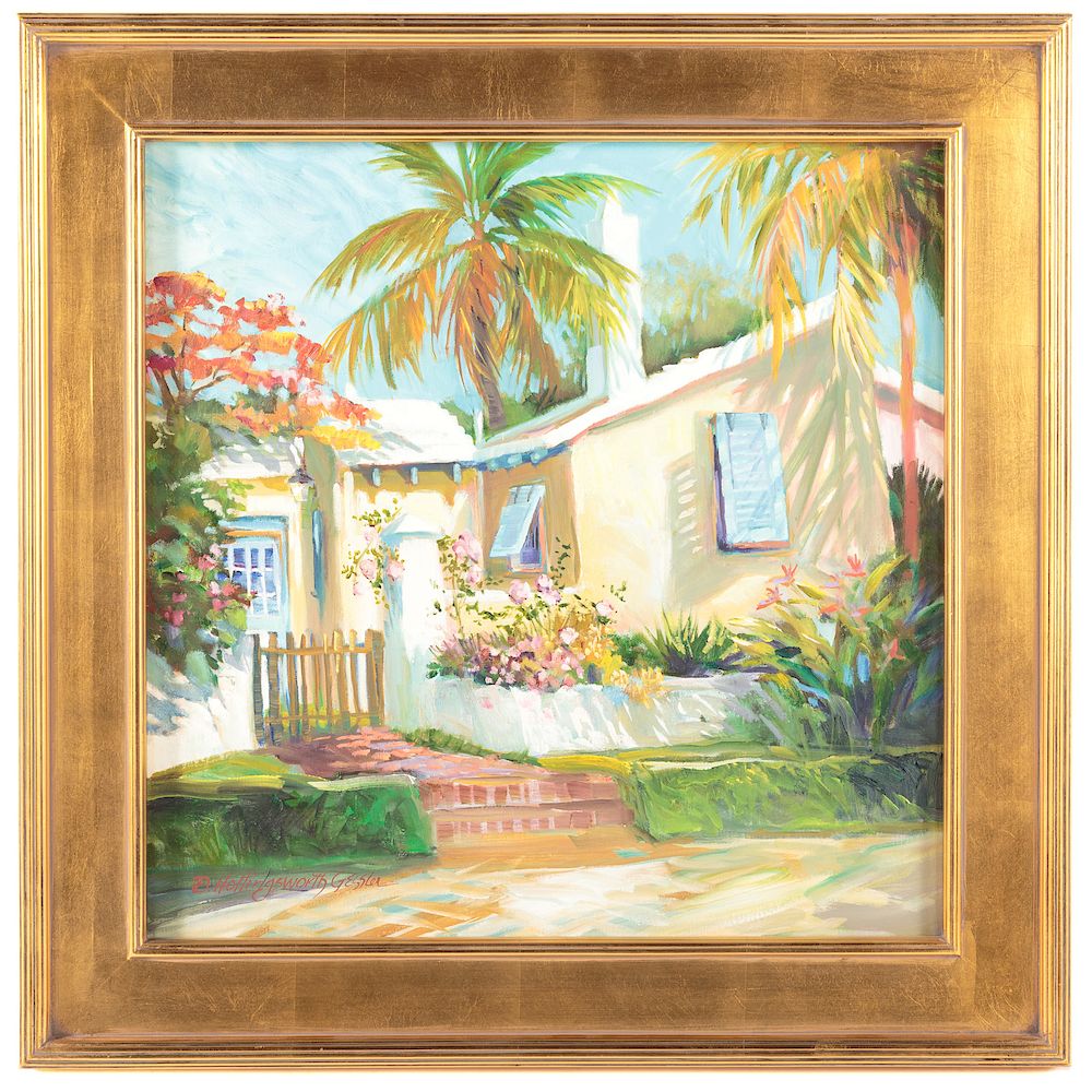 Appraisal: Diana Gessler Early Bermuda Cottage Diana Hollingsworth Gessler American b