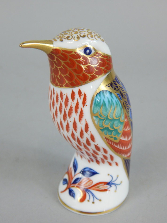 Appraisal: A Royal Crown Derby porcelain kingfisher lacking red printed mark