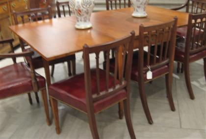 Appraisal: George III style mahogany drop leaf gateleg table H in