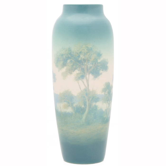 Appraisal: Fine Rookwood vase nice Vellum glaze with a beautifully painted