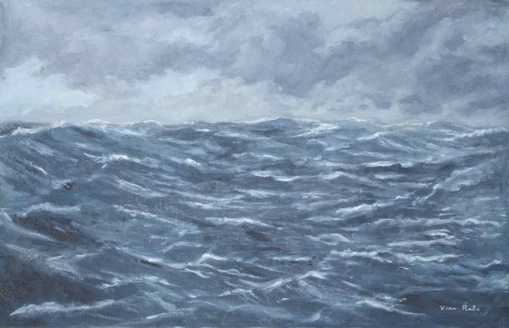 Appraisal: RABE Vera American th C ''Mid-Ocean'' Oil Canvas '' x