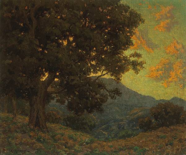 Appraisal: Granville Redmond - California Oak signed 'Granville Redmond' lower left